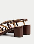 Buckle Block Heel Sandals