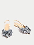 Floral Flatform Slingback Sandals