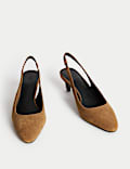 Suede Stiletto Heel Court Shoes