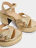 Buckle Platform Sandals