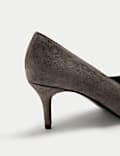Wide Fit Suede Stiletto Heel Court Shoes