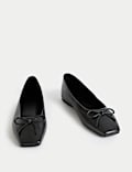 Leather Slip On Flat Ballet Pumps