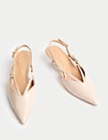 Strappy Kitten Heel Court Shoes