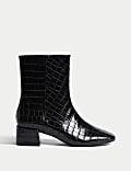Block Heel Ankle Boots