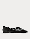 Slip On Flat Chisel Toe Ballet Pumps