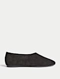 Suede Flat Ballet Pumps