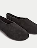Suede Flat Ballet Pumps