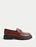 Leather Chunky Loafers