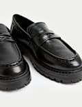 Leather Chunky Loafers