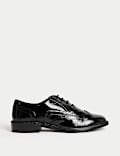 Patent Flat Brogues