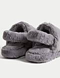 Faux Fur Slippers with Freshfeet™