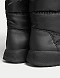 Quilted Flatform Walking Boots