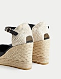 Closed Toe Ankle Strap Wedge Espadrilles