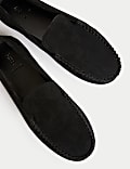 Suede Flat Loafers