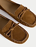 Suede Slip On Flat Loafers