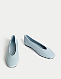 Leather Slip On Flat Ballet Pumps