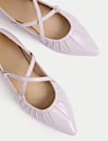 Strappy Pointed Ballet Pumps