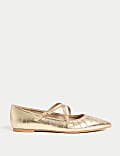 Strappy Pointed Ballet Pumps