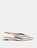 Bow Wedge Slingback Shoes