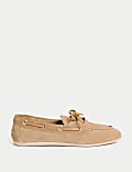 Suede Flat Boat Shoes