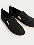 Slip On Plimsoll Trainers With Freshfeet™