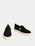Slip On Plimsoll Trainers With Freshfeet™