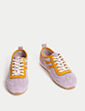 Suede Side Stripe Retro Runner Trainers