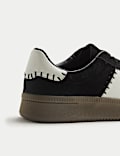 Suede Side Detail Platform Trainers