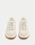 Suede Lace Up Skate Trainers