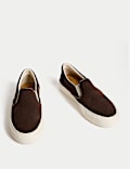 Suede Slip On Trainers