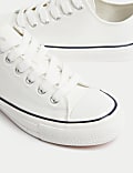 Canvas Lace Up Trainers