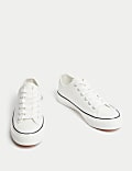 Canvas Lace Up Trainers