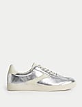 Leather Cupsole Side Detail Trainers