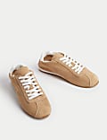 Unlined Suede Lace Up Trainers