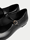 Buckle Flat Square Toe Ballet Pumps