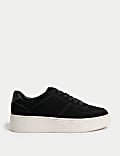 Leather Lace Up Chunky Trainers