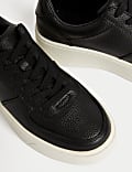 Leather Lace Up Chunky Trainers