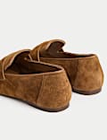 Suede Slip On Flat Loafers