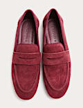 Soft Suede Flat Loafers