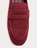 Soft Suede Flat Loafers