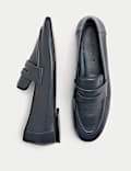 Weiche, flache Lederslipper