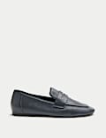 Weiche, flache Lederslipper