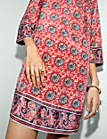 Printed Shift Mini Dress