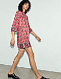 Printed Shift Mini Dress