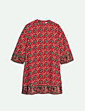 Printed Shift Mini Dress