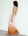 Back Detail Ombre Slip Dress