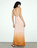 Back Detail Ombre Slip Dress