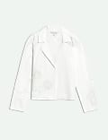 Pure Cotton Cut-Out Jacket