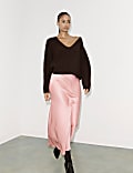 Satin Maxi Slip Skirt