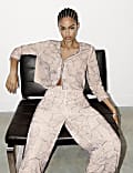 Beaded Wide-Leg Trousers